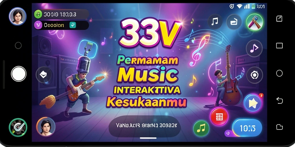 Gameplay interaktif 333V dengan berbagai pilihan lagu menarik