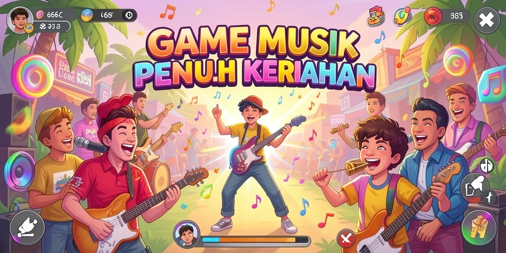 Tampilan gameplay 66K yang penuh warna dan interaktif.