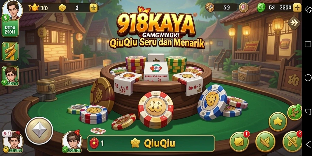 Screenshot gameplay QiuQiu yang menegangkan di 918KAYA.