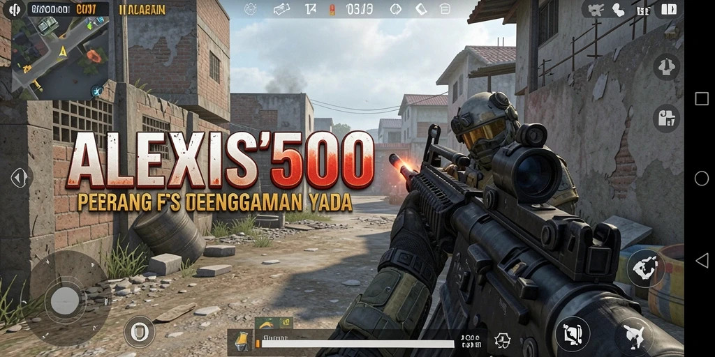 Tampilan gameplay intens dari ALEXIS500 yang penuh aksi.