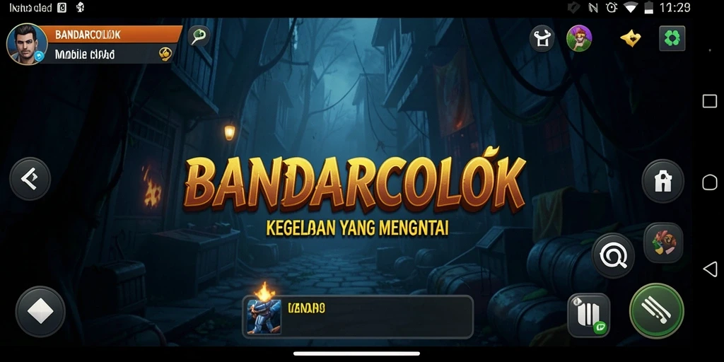 Screenshot menampilkan aksi menegangkan di dalam kegelapan BANDARCOLOK.