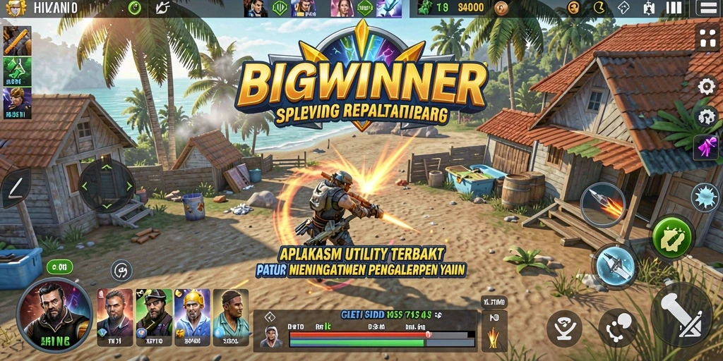Tampilan antarmuka intuitif dari BIGWINNER yang memudahkan pengguna.