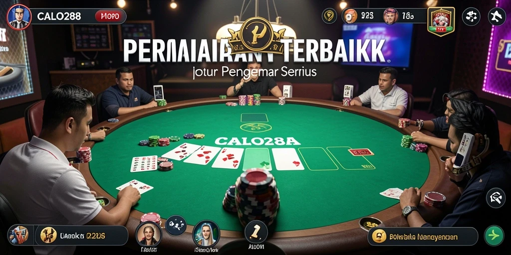 Tangkapan layar gameplay <strong>CALO288</strong> menunjukkan suasana seru permainan Poker.