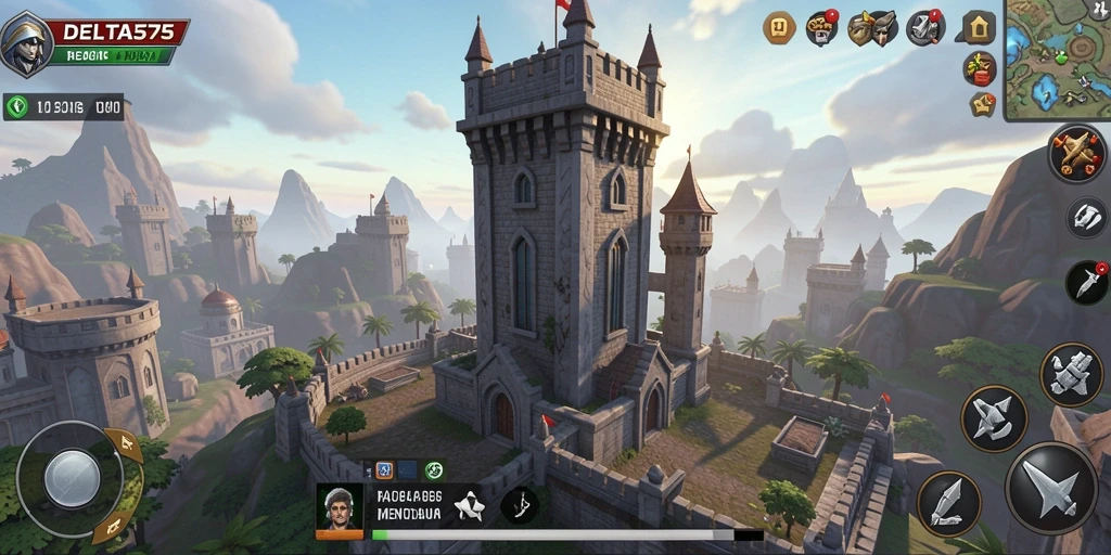Gameplay menara pertahanan yang seru dan menantang.
