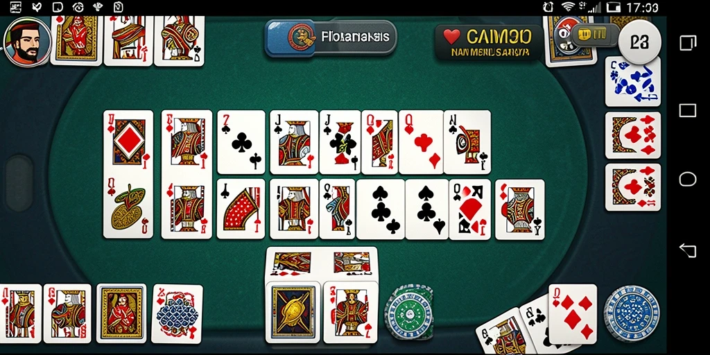Tampilan gameplay seru dalam permainan Domino F7F7.