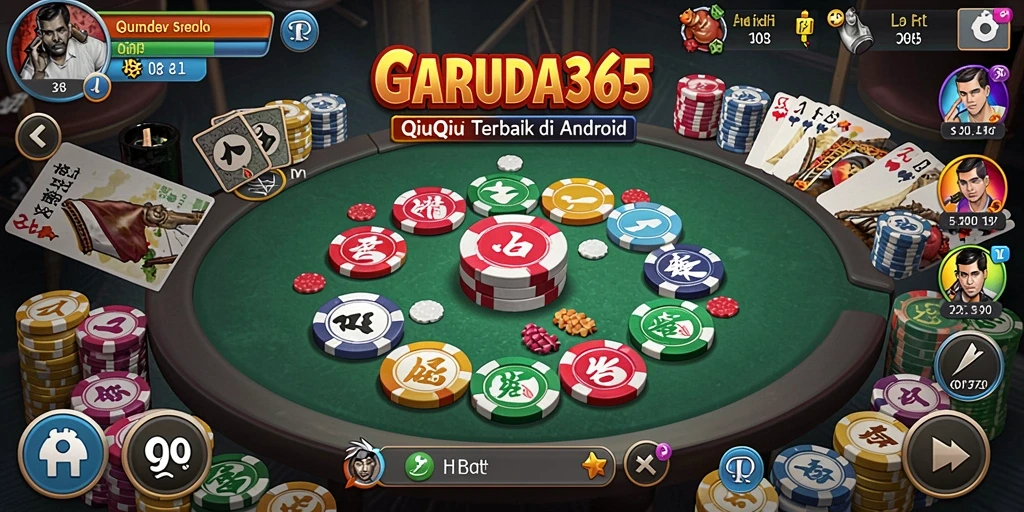 Screenshot gameplay GARUDA365 menunjukkan aksi seru QiuQiu.