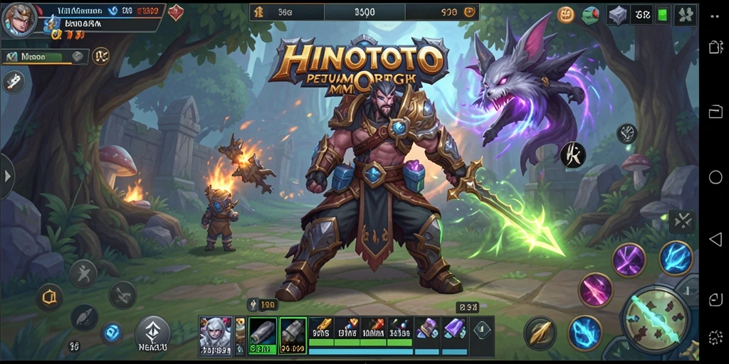 Tampilan gameplay HINOTOTO yang mengesankan dalam dunia MMORPG.