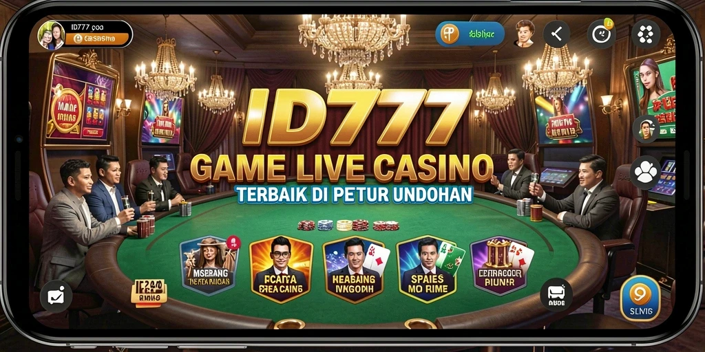 Tampilan gameplay Live Casino yang menegangkan dari ID777.