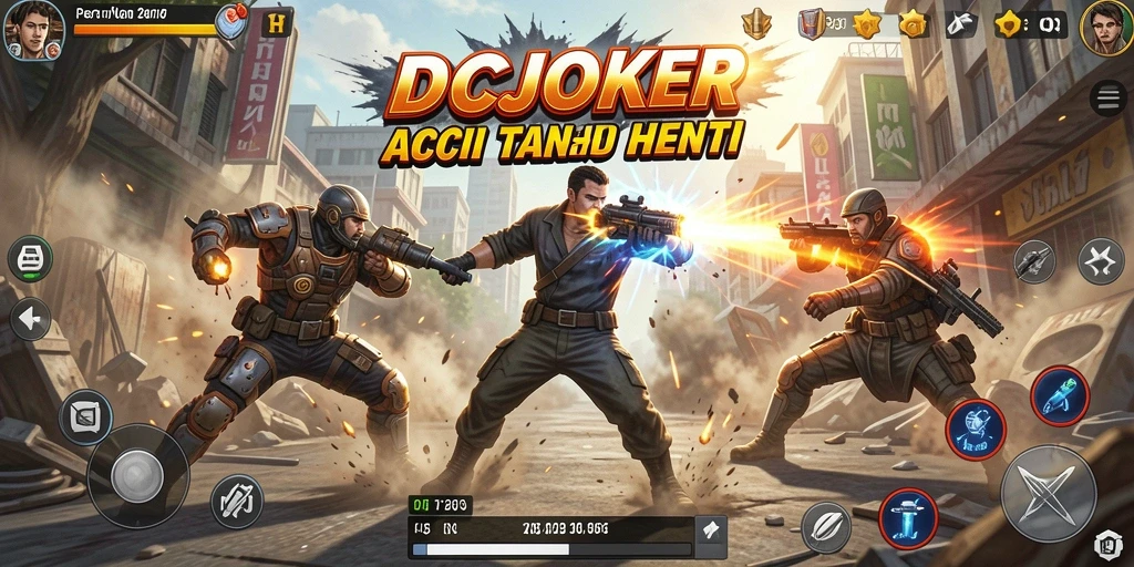 Tangkapan layar gameplay penuh aksi IDCJOKER.