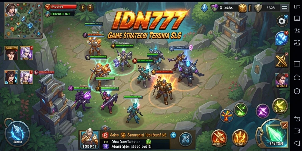 Tampilan menarik dari gameplay IDN777 dalam genre SLG.