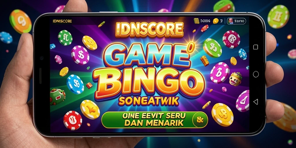 Tampilan gameplay seru dari game Bingo IDNSCORE.