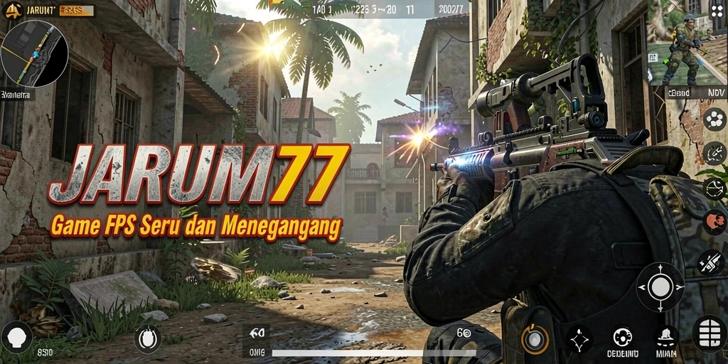 Gameplay seru dan menegangkan di JARUM77 dengan aksi tembak-menembak yang intens.