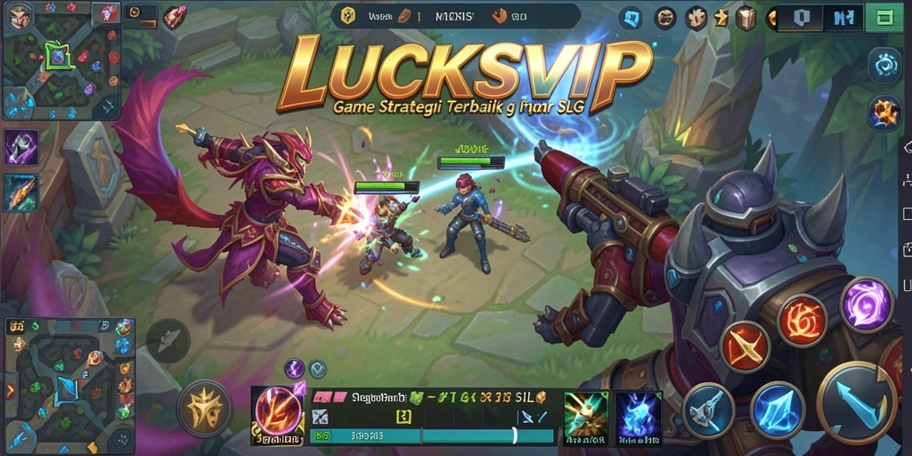 Screenshot gameplay LUCKSVIP menampilkan aksi strategi seru dan menegangkan.