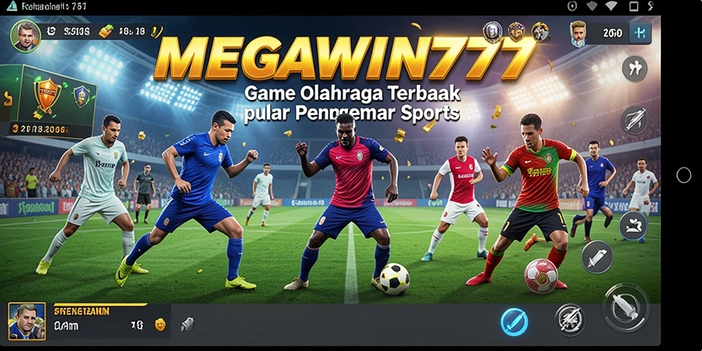 Tangkapan layar MEGAWIN777 menampilkan aksi seru dalam permainan olahraga.