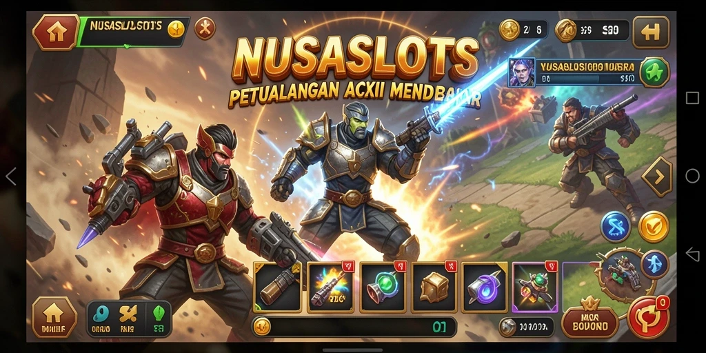 Screenshot NUSASLOTS menampilkan aksi penuh kecepatan dan intrik.