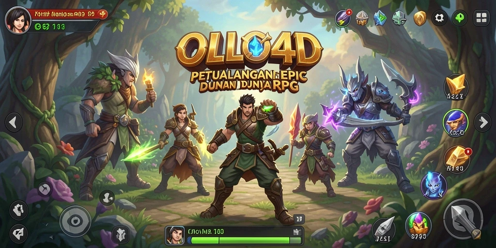 Menampilkan gameplay seru dan strategi RPG dalam OLLO4D.