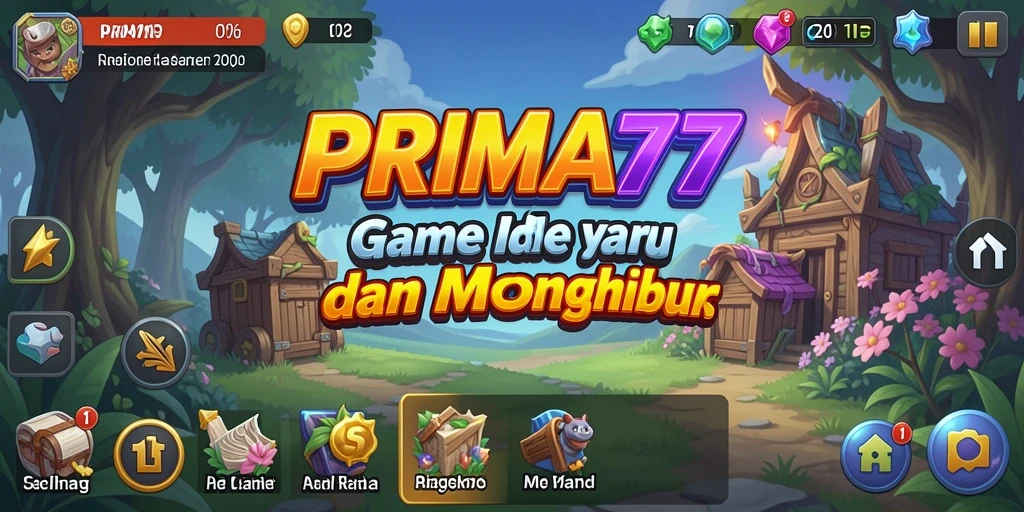 Screenshot utama PRIMA77 menampilkan gameplay yang menarik dan interaktif.