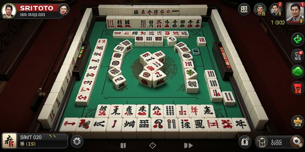 Screenshot utama SRITOTO menampilkan gameplay menarik Mahjong.