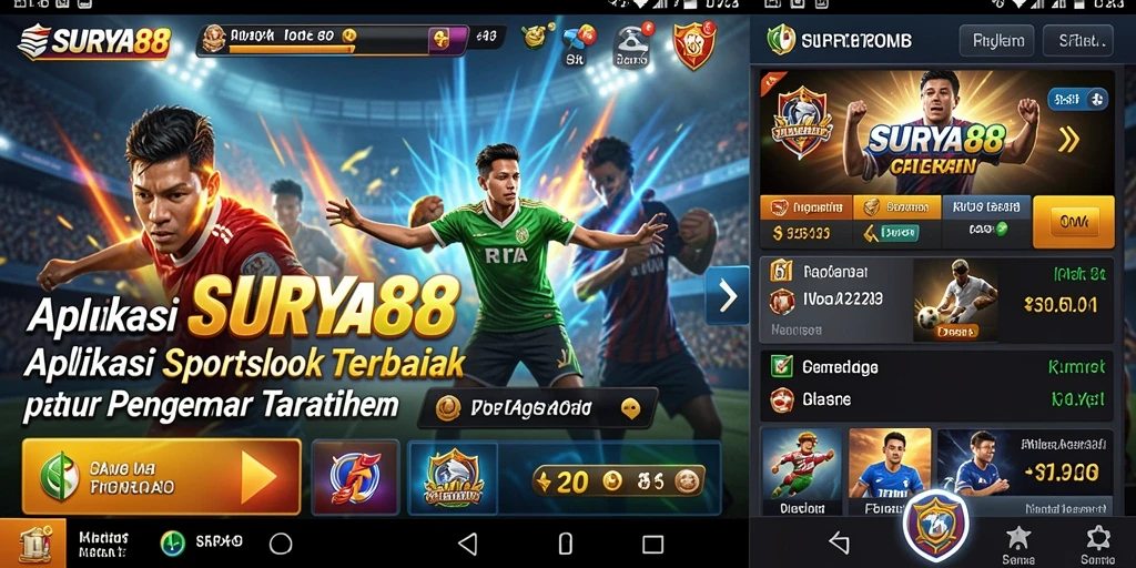 Tampilan gameplay SURYA88 yang menarik dan interaktif untuk taruhan olahraga.