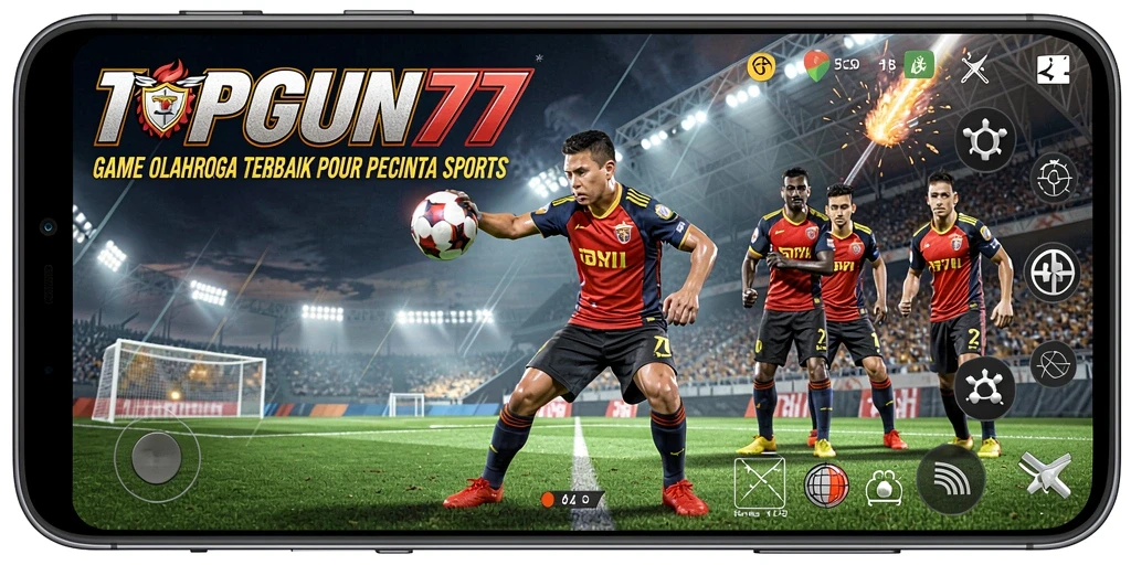Tangkapan layar utama dari gameplay seru TOPGUN77.
