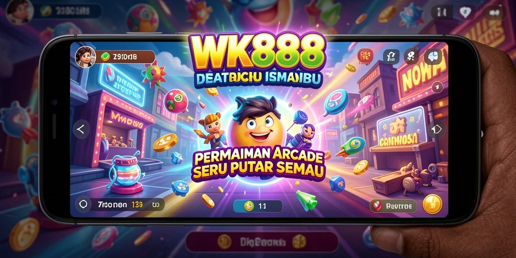 Tangkapan layar permainan Arcade WK888 dengan grafis menarik.