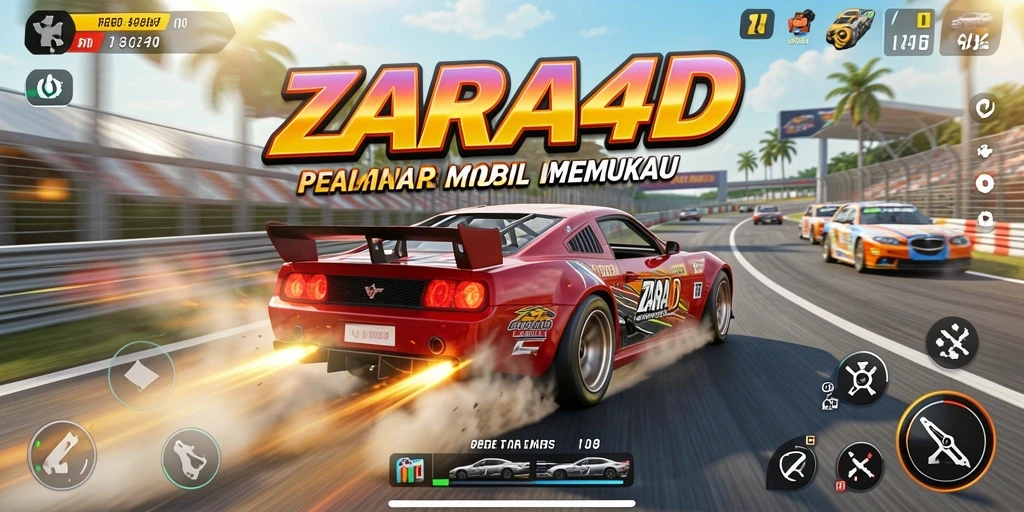 Gameplay balapan seru dengan grafis mendetail di ZARA4D.
