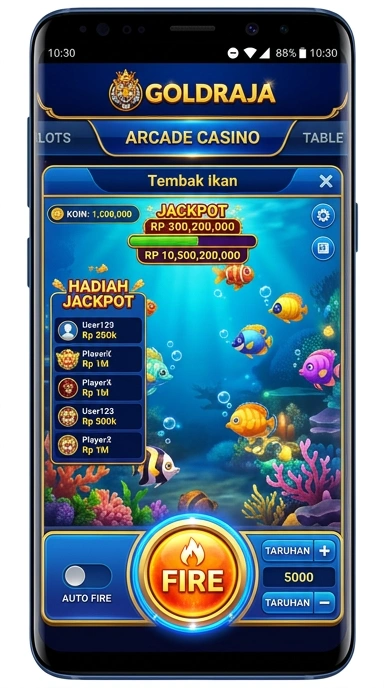 Tampilan antarmuka pengguna yang sederhana di goldraja memudahkan pengguna untuk mencari aplikasi.